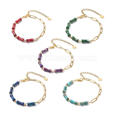 Mixed Color Imperial Jasper Bracelets