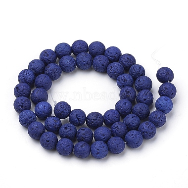 Synthetic Lava Rock Beads Strands(X-G-S277-8mm-04)-2