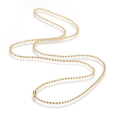 304 Stainless Steel Ball Chain Necklace(MAK-R012-02G)-2