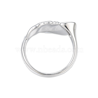 Brass Pave Clear Cubic Zirconia Finger Ring Settings(KK-N232-491P)-3