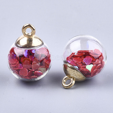 Glass Ball Pendants(X-GLAA-T003-07A)-2