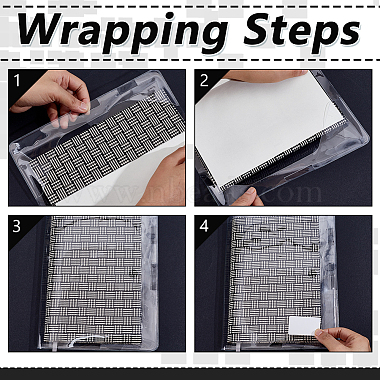 Rectangle A5 PVC Book Covers(OFST-WH0050-012)-3