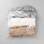 Artificial Wool Fabric, Clothes Bag Accessories, Mixed Color, 1500x50x3mm, 4pcs/set(AJEW-WH20006-78B)