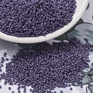MIYUKI Delica Beads, Cylinder, Japanese Seed Beads, 11/0, (DB2293) Matte Opaque Glazed Lupine, 1.3x1.6mm, Hole: 0.8mm, about 2000pcs/10g(X-SEED-J020-DB2293)
