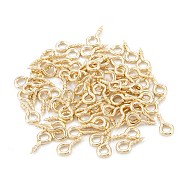 Brass Screw Pins, Long-Lasting Plated, Rack Plating, Real 14K Gold Plated, 8x4x1mm, Hole: 2mm(KK-D063-03G)