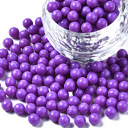 Plastic Water Soluble Fuse Beads, for Kids Crafts, DIY PE Melty Beads, Round, Lilac, 5mm(DIY-N002-017K)
