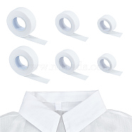 6 Rolls 3 Style Non-Woven Fabric Disposable Sweat Pad Tapes, Collar Hat Protector, Absorbent Liners Pads, White, 25mm, 2 rolls/style(AJEW-NB0005-45)