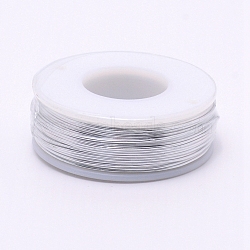 Aluminum Wire, with Spool, Silver, 20 Gauge, 0.8mm, 36m/roll(AW-G001-0.8mm-01)