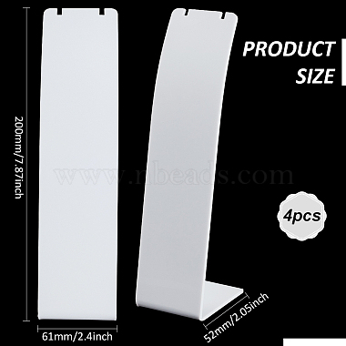 アクリルネックレスディスプレイスタンド(NDIS-WH0003-015C)-2