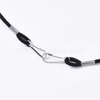 Black Elastic Cord Keychain Set