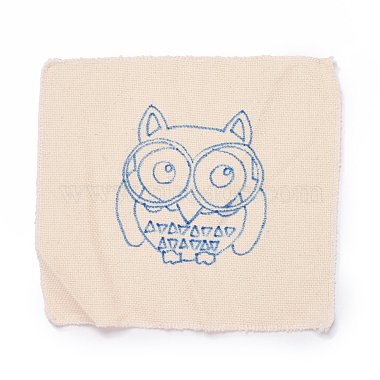 Owl Punch Embroidery Supplies Kit(DIY-H155-02)-3