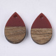 Resin & Walnut Wood Pendants(X-RESI-T042-02)-2