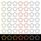 PandaHall Elite 112Pcs 7 Colors Transparent Luminous Acrylic Pendants(TACR-PH0001-55)-1