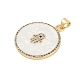 Brass Micro Pave Cubic Zirconia Pendants(KK-I723-38G)-2