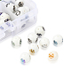 80Pcs 8 Colors Christmas Opaque Glass Beads(EGLA-YW0001-02)-5