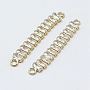 Real 18K Gold Plated Others Brass+Cubic Zirconia Links(KK-F727-62G-NF)