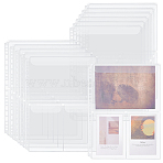 PVC Plastic Album Binder Refill Pages, Rectangle, White, 315x235x0.5mm, Hole: 5mm, Inner Diameter: 150x109mm & 151x220mm(FIND-WH0173-118A)