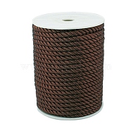 Twisted Nylon Thread, Coconut Brown, 5mm, about 18~19yards/roll(16.4m~17.3m/roll)(NWIR-A001-08)