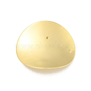 Rack Plating Brass Pendants, Long-Lasting Plated, Cadmium Free & Lead Free, Chips Shape, Real 18K Gold Plated, 27x29.5x3.2mm, Hole: 0.9mm(KK-P277-25G)