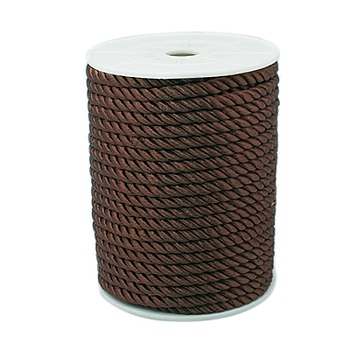 Twisted Nylon Thread, Coconut Brown, 5mm, about 18~19yards/roll(16.4m~17.3m/roll)