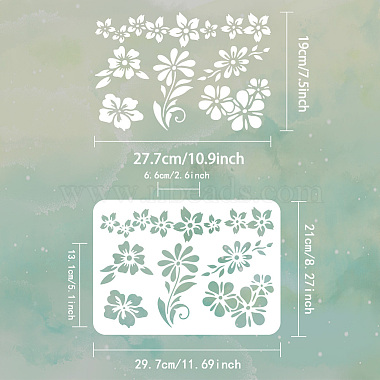 Plastic Drawing Painting Stencils Templates(DIY-WH0396-653)-2