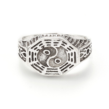 Juego de anillos apilables de aleación de estilo tibetano(RJEW-E071-01AS-04)-2