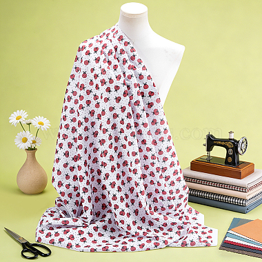 2M Ladybug Pattern Polyester Fabric(DIY-WH0061-055)-4