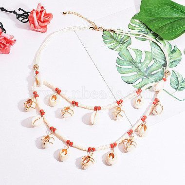 Bohemian Style Bib Necklaces(NJEW-PH0001-11)-4