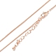 Brass Snake Chain Necklaces(NJEW-K123-07RG)-1