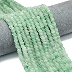 Frosted Natural Green Aventurine Beads Strands, Rondelle, 6x2mm, Hole: 1mm, about 150~160pcs/strand, 14.57~14.96''(37~38cm)(G-K389-C31-01)
