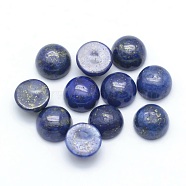Natural Lapis Lazuli Cabochons, Half Round, Dyed, 6x3~3.5mm(G-P393-R11-6mm)