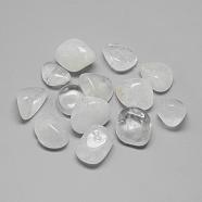 Natural Quartz Crystal Beads, Tumbled Stone, Healing Stones for 7 Chakras Balancing, Crystal Therapy, No Hole/Undrilled, Nuggets, 15~30x10~25x5~20mm, about 120pcs/1000g(G-Q947-11)