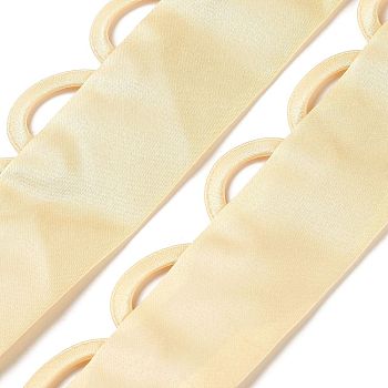 1 Set Women's Wedding Dress Zipper Replacement, Adjustable Fit Satin Corset Back Kit, Lace-up Formal Prom Dress, Champagne Gold, Cloth: 465x55x4mm, Cord: 3500x15x2mm