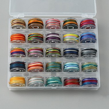 0.65mm Mixed Color Waxed Polyester Cord Thread & Cord