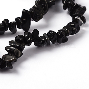 Natural Obsidian Beads Strands(X-F005)-2
