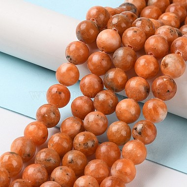Natural Orange Calcite Beads Strands(G-E576-74D)-2