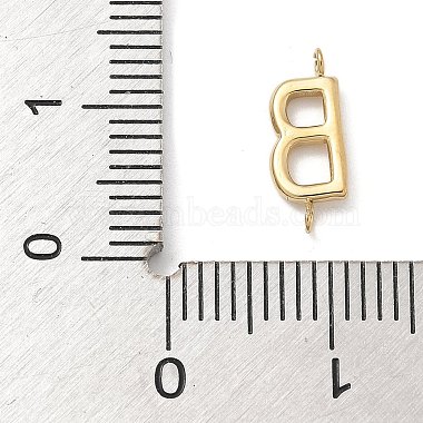 304 Stainless Steel Letter Connector Charms(STAS-M108-01G-02)-3