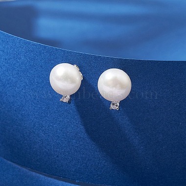 Natural Pearl Ear Studs(EJEW-P286-54P)-4