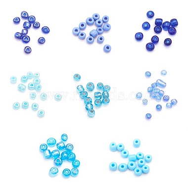 1 Box Mixed 6/0 Glass Seed Beads Round  Loose Spacer Beads(SEED-X0050-4mm-04)-3