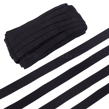 10mm Black Elastic Fibre Thread & Cord
