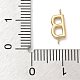 304 Stainless Steel Letter Connector Charms(STAS-M108-01G-02)-3