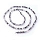 Chapelets de perles en quartz rutile noir naturel(G-F619-10B-3mm)-2