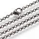 Iron Rolo Chains Necklace Making(MAK-R015-60cm-B)-1