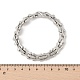 304 Stainless Steel Bone Link Chain Bracelets for Women Men(BJEW-F488-65P)-5