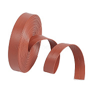 5M Flat PU Imitation Leather Cord, for Clothing Accessories, Sienna, 14x1mm, about 5.47 Yards(5m)/pc(LC-WH0009-09A)