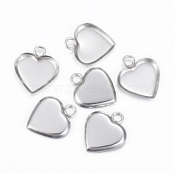 Stainless Steel Color Heart Stainless Steel Charms(STAS-K155-16P)