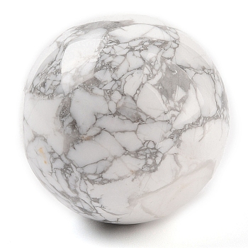 Natural Howlite Sphere Beads, No Hole/Undrilled, Round Ball Beads, 39~41mm