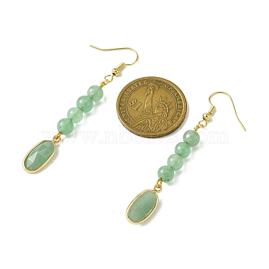 Green Aventurine Dangle Earring for Women(EJEW-JE05928-01)-3