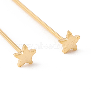 Brass Star Head Pins(FIND-B009-02G)-3