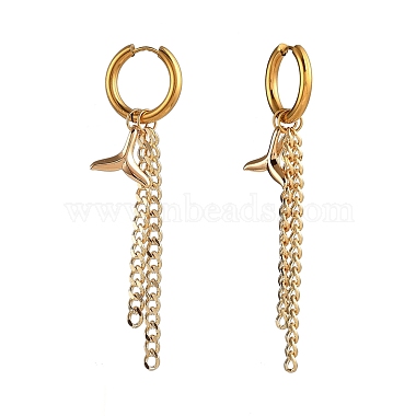 304 Stainless Steel Huggie Hoop Earrings(EJEW-JE04226-01)-2